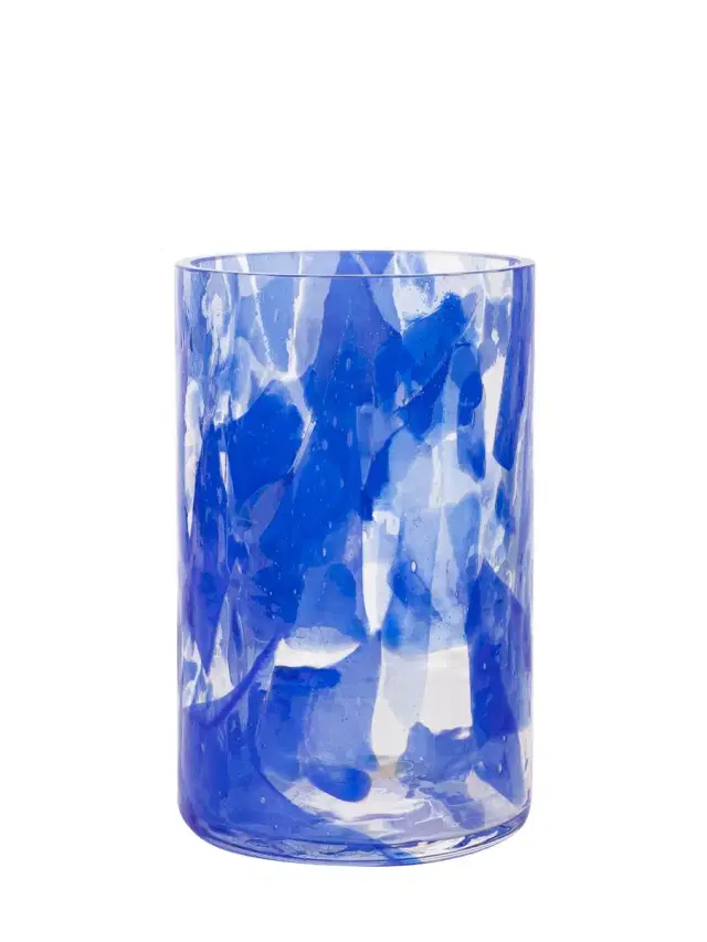 Watercolor Lapis Tall Vase