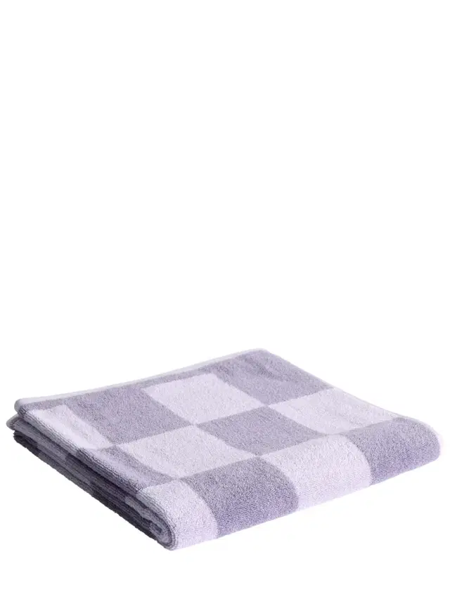 Check Organic Cotton Bath Towel