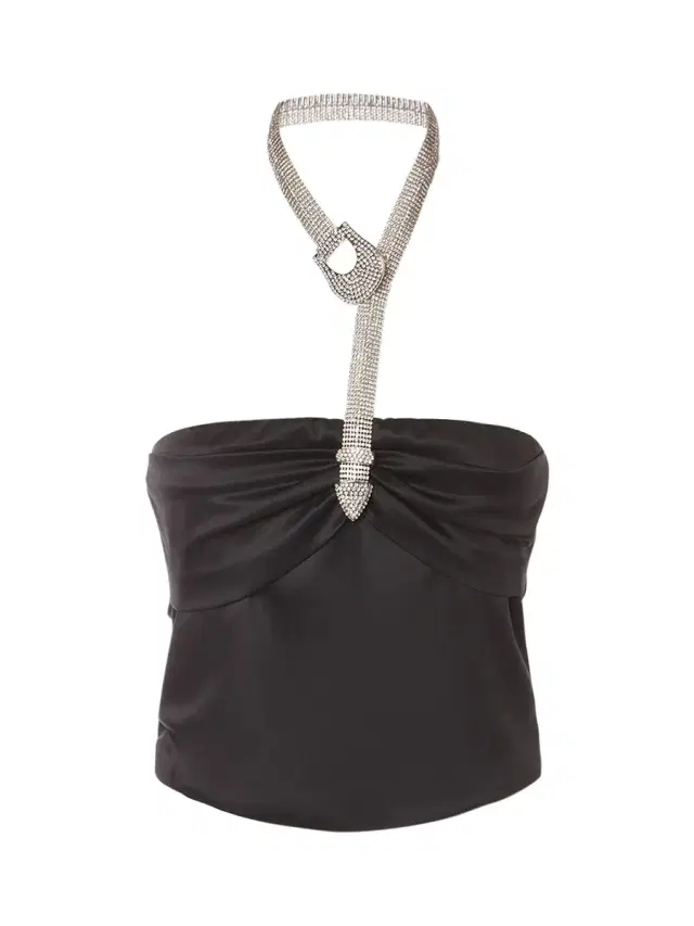 Embellished Satin Top