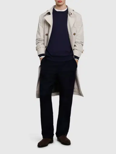 LARDINI Knit Cotton Crewneck Sweater | Thumbnail 2