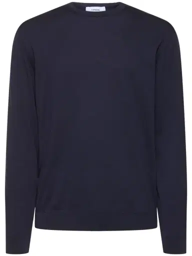 LARDINI Knit Cotton Crewneck Sweater | Thumbnail 1