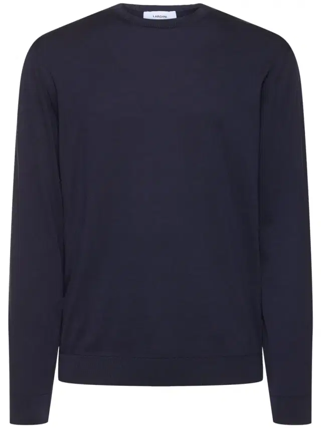 Knit Cotton Crewneck Sweater