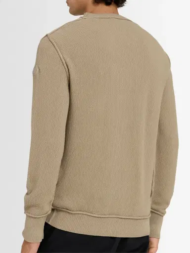 MONCLER Textured Cotton Crewneck Sweater | Thumbnail 3