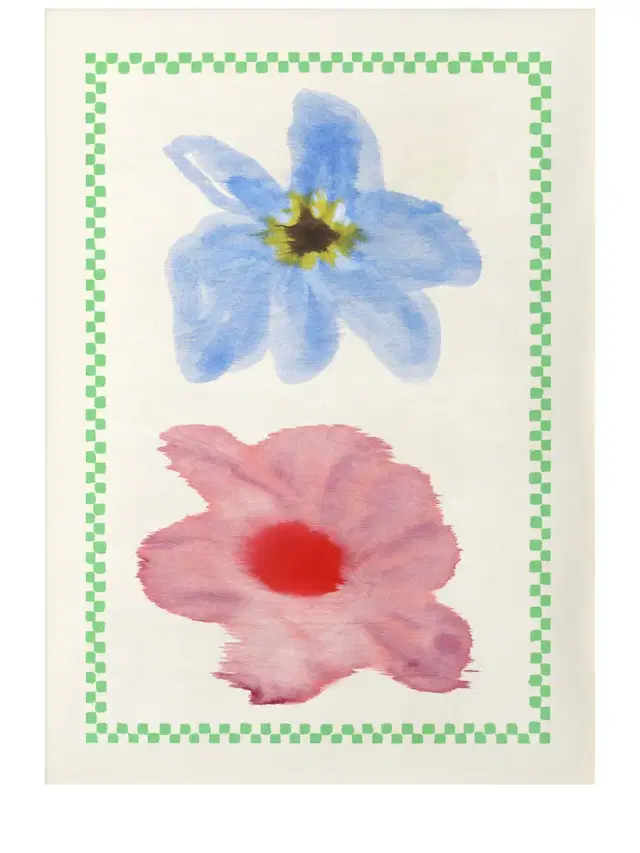 Flower With Checks 01