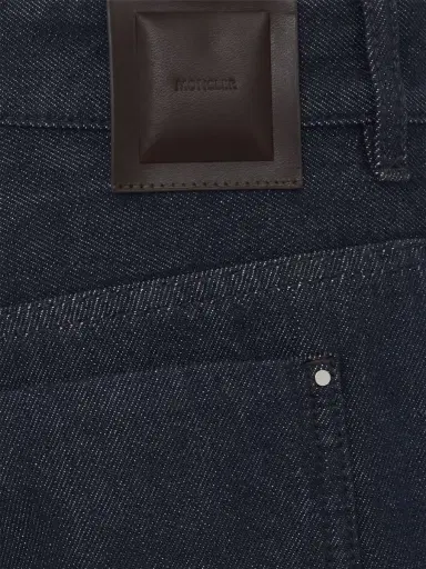 MONCLER Cotton Denim Straight Jeans | Thumbnail 5 MONCLER Cotton Denim Straight Jeans | Thumbnail 5