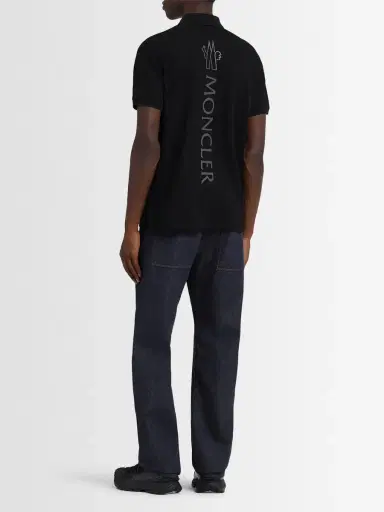 MONCLER Logo Cotton Piquet Polo Shirt | Thumbnail 2