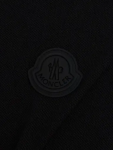 MONCLER Logo Cotton Piquet Polo Shirt | Thumbnail 5