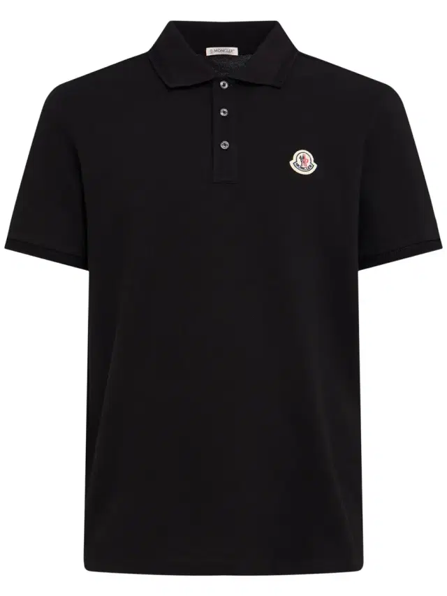 Logo Patch Cotton Piquet Polo Shirt