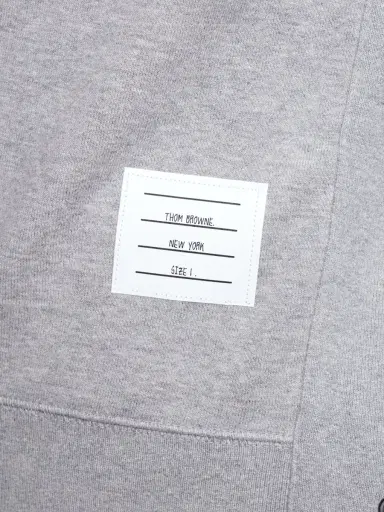 THOM BROWNE Cotton Jersey Logo Sweatshirt | Thumbnail 4 THOM BROWNE Cotton Jersey Logo Sweatshirt | Thumbnail 4