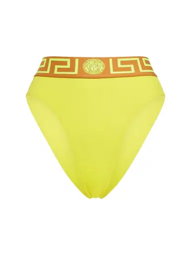 VERSACE Greca Lycra High Rise Bikini Bottoms | Thumbnail 1