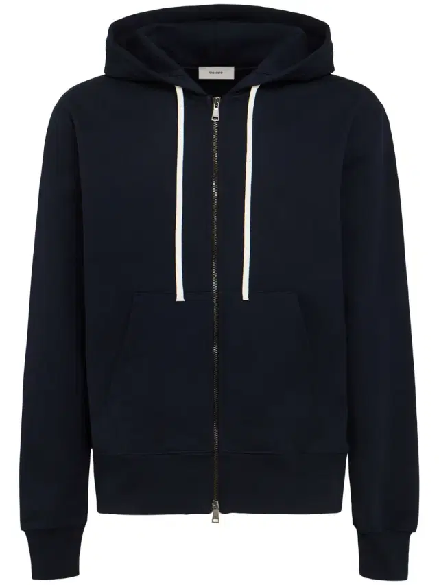 Full-zip Cotton Sweatshirt Hoodie