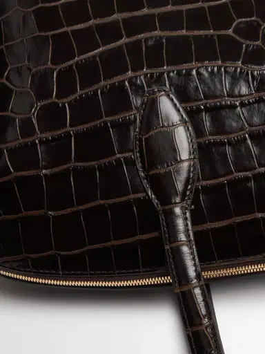 TOTEME Day Croc Embossed Leather Tote Bag | Thumbnail 4