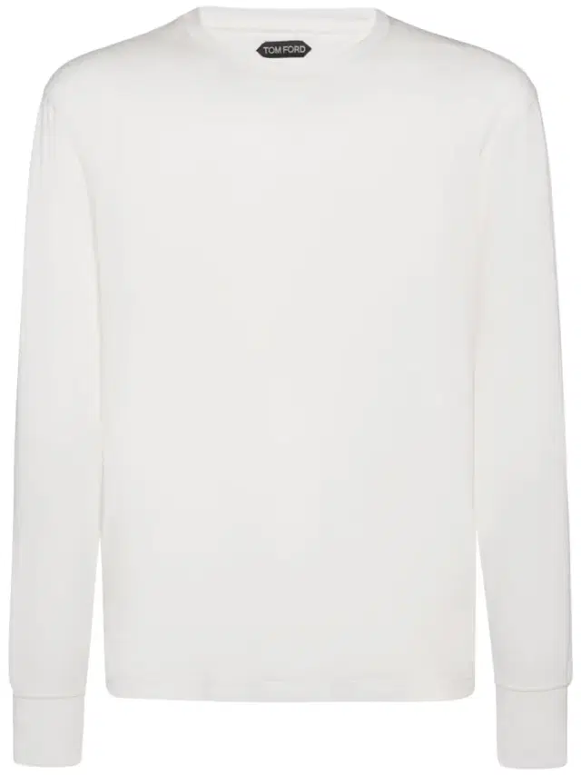 Lyocell & Cotton Crewneck T-shirt