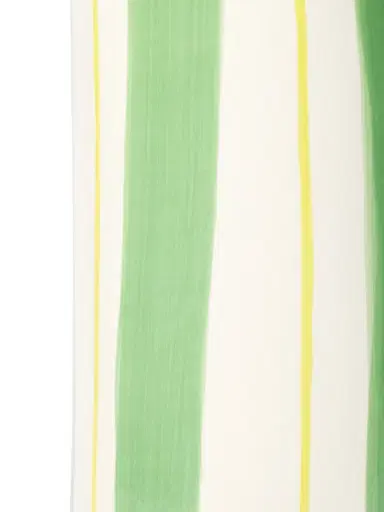 THE CONRAN SHOP Small Green Stripes Vase | Thumbnail 3