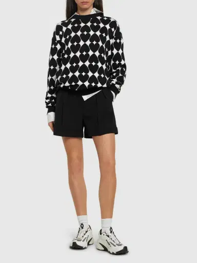 MOSCHINO Printed Cotton Knit Sweater | Thumbnail 2
