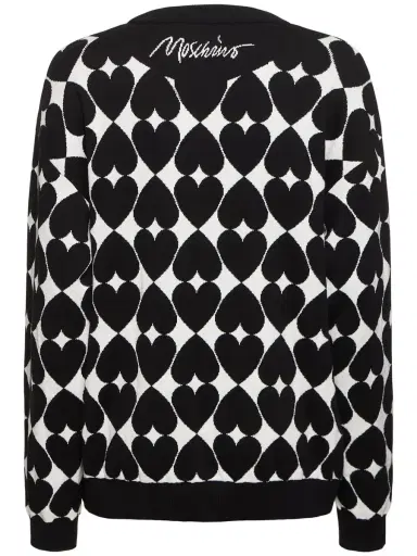 MOSCHINO Printed Cotton Knit Sweater | Thumbnail 5