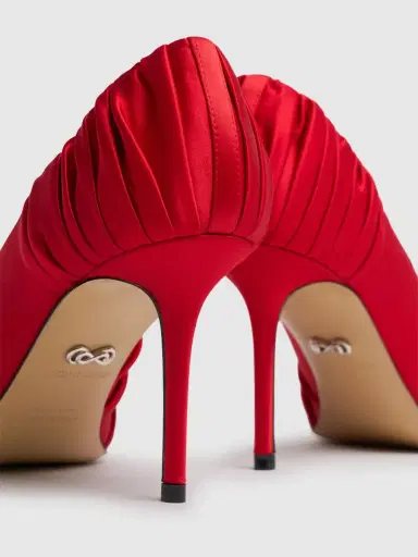 MACH & MACH 85mm Galaxy Satin Pumps | Thumbnail 5