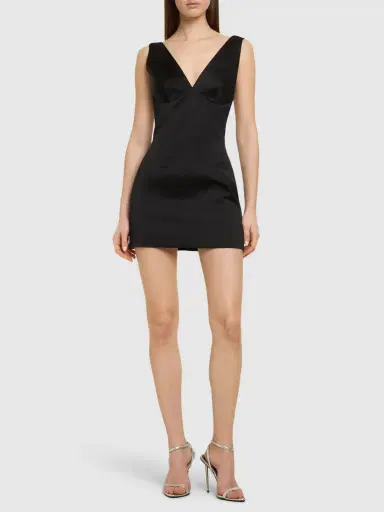 MÔNOT Plunging V Neck Mini Dress | Thumbnail 2