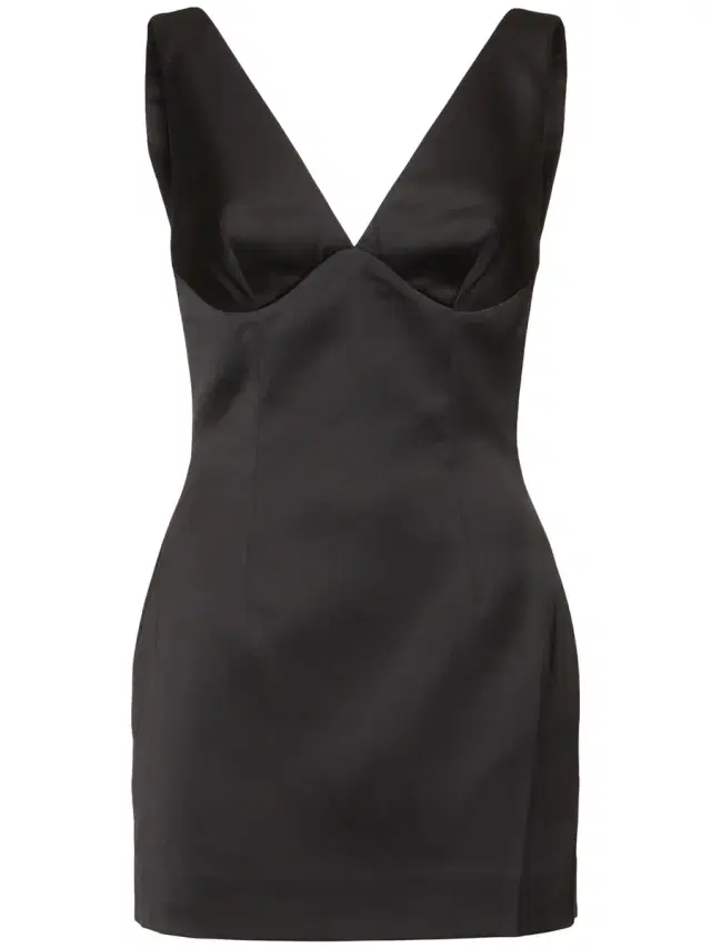 Plunging V Neck Mini Dress