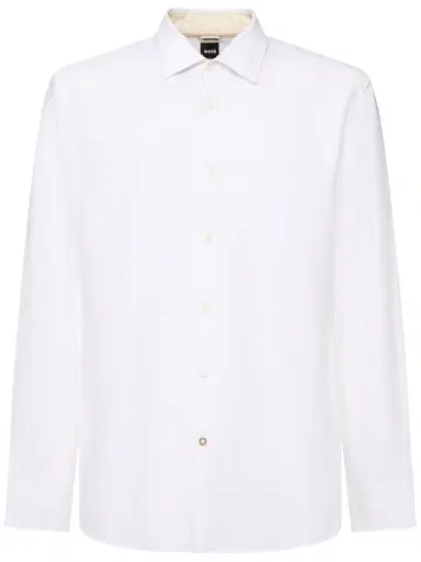 BOSS Kent Linen & Cotton Shirt | Thumbnail 1