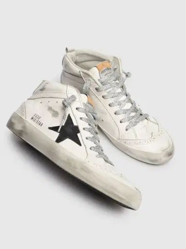GOLDEN GOOSE 20mm Mid Star Leather Sneakers | Thumbnail 3