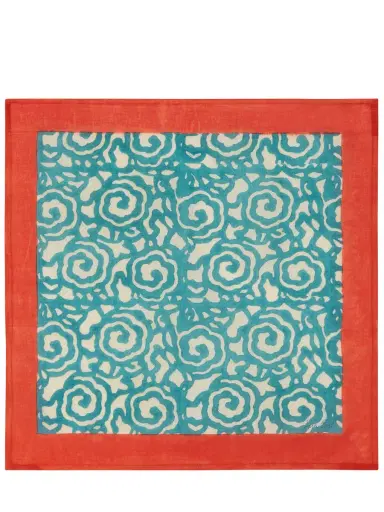 LISA CORTI Set Of 4 Knight Peacock Napkins | Thumbnail 3