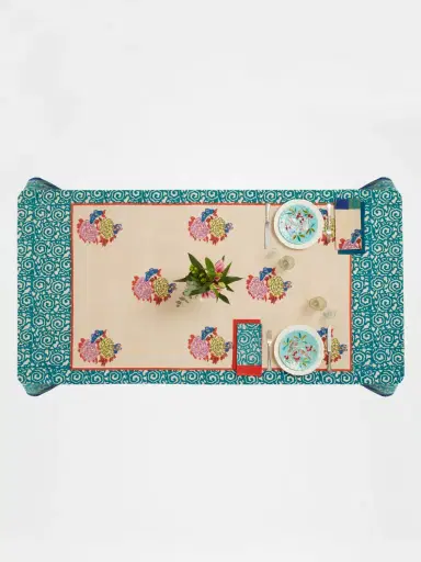 LISA CORTI Set Of 4 Knight Peacock Napkins | Thumbnail 4