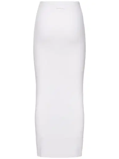 JEAN PAUL GAULTIER Flowers Cadres Printed Mesh Long Skirt | Thumbnail 4