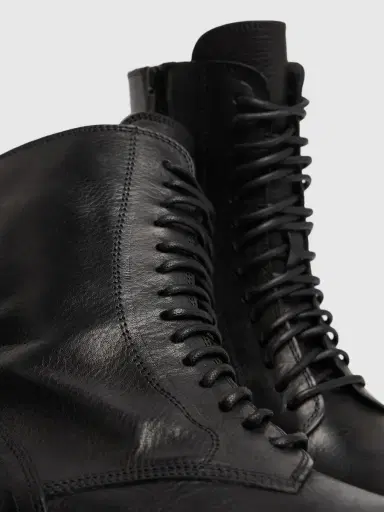 ANN DEMEULEMEESTER 40mm Danny Leather Combat Boots | Thumbnail 4