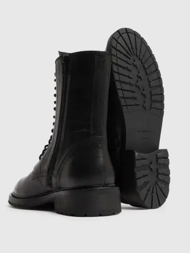 ANN DEMEULEMEESTER 40mm Danny Leather Combat Boots | Thumbnail 5