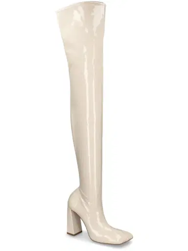 AMINA MUADDI 95mm Marine Latex Thigh-high Boots | Thumbnail 3