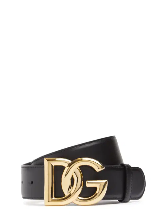 2.5cm Dg Iconic Baroque Leather Belt
