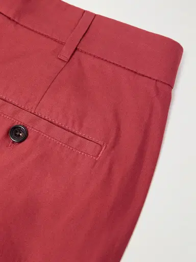 dunhill Slim-Fit Straight-Leg Pleated Cotton-Gabardine Chinos - Men | Thumbnail 5
