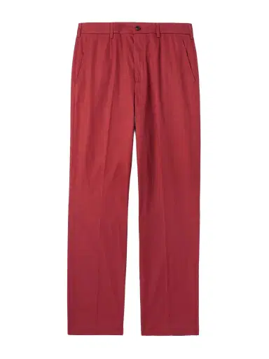 dunhill Slim-Fit Straight-Leg Pleated Cotton-Gabardine Chinos - Men | Thumbnail 1
