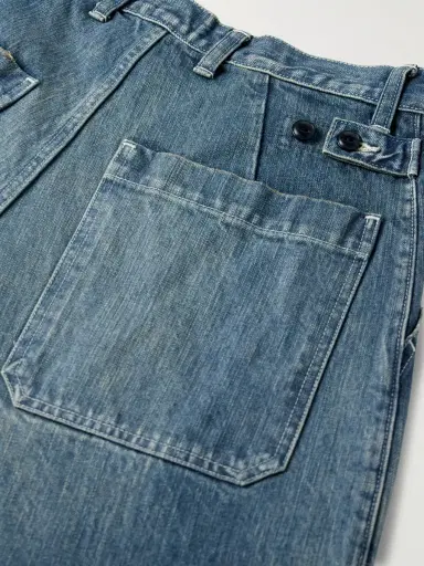 KAPITAL Rushfield Remake Wide-Leg Panelled Distressed Jeans - Men | Thumbnail 5