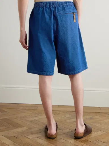 KAPITAL Easy Wide-Leg Belted Denim Shorts - Men | Thumbnail 4