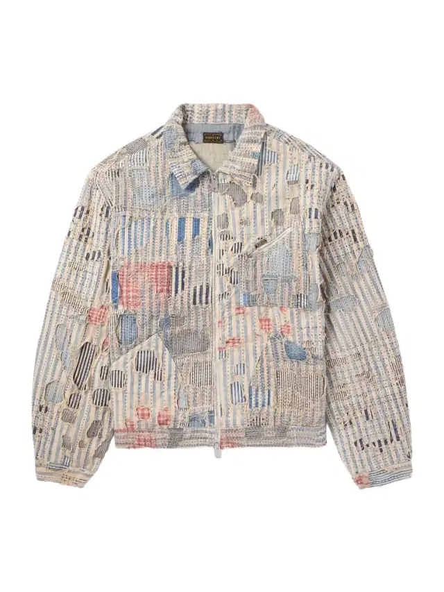 Boro Distressed Patchwork Cotton and Linen-Blend Zip-Up Jacket - Men