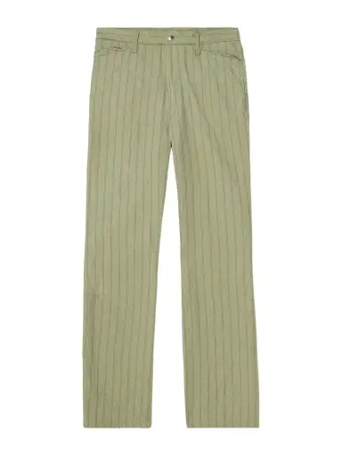 KAPITAL Gibson Straight-Leg Striped Linen and Cotton-Blend Twill Trousers - Men | Thumbnail 1