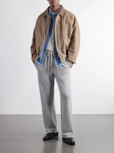 Les Tien Heavyweight Structured-Fleece Cotton-Jersey Sweatpants - Men | Thumbnail 2 Les Tien Heavyweight Structured-Fleece Cotton-Jersey Sweatpants - Men | Thumbnail 2