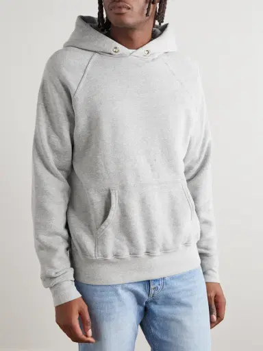 Les Tien French Terry Cotton-Jersey Raglan Hoodie - Men | Thumbnail 3 Les Tien French Terry Cotton-Jersey Raglan Hoodie - Men | Thumbnail 3