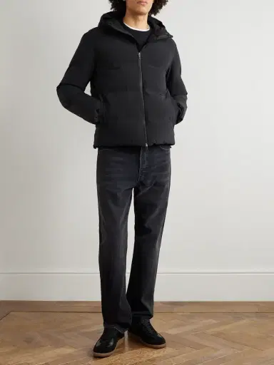 HERNO Quilted Stretch-Nylon Hooded Down Jacket - Men | Thumbnail 2 HERNO Quilted Stretch-Nylon Hooded Down Jacket - Men | Thumbnail 2