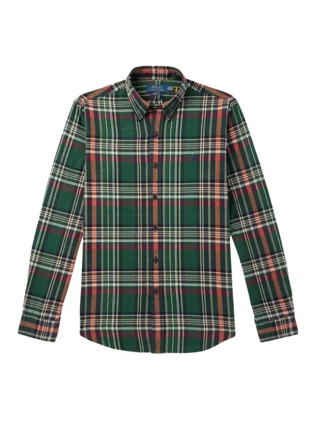 Button-Down Collar Checked Cotton Oxford Shirt - Men
