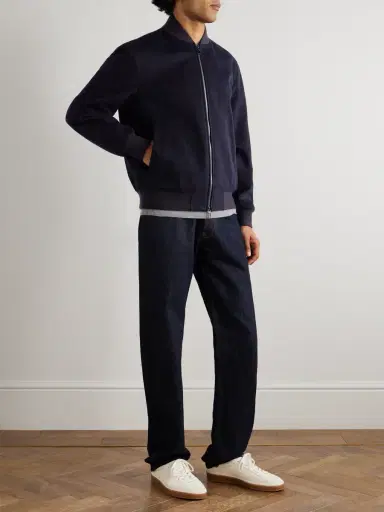 Loro Piana Ivy Storm System® Cashmere-Felt Bomber Jacket - Men | Thumbnail 2 Loro Piana Ivy Storm System® Cashmere-Felt Bomber Jacket - Men | Thumbnail 2