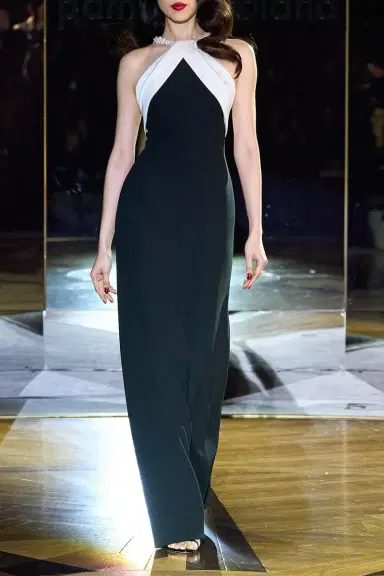 PAMELLA ROLAND Beaded Strap Gown | Thumbnail 1
