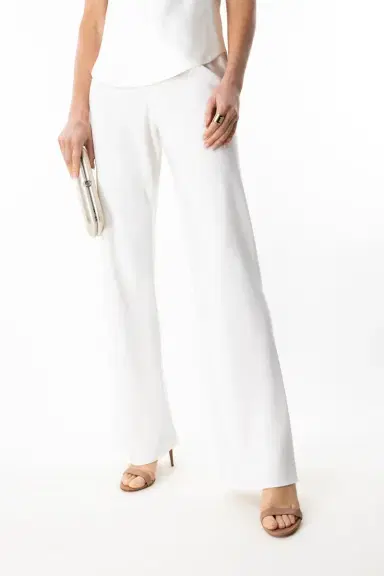 PETER COHEN Bias Wide Leg Pant - White | Thumbnail 3 PETER COHEN Bias Wide Leg Pant - White | Thumbnail 3