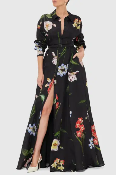 LEO LIN Josephine Gown - Ebony | Thumbnail 3