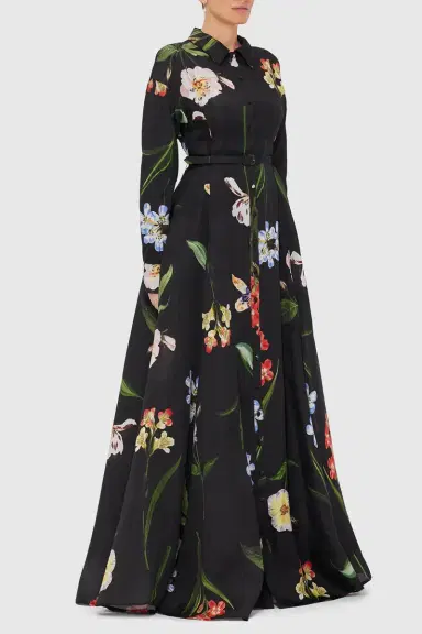 LEO LIN Josephine Gown - Ebony | Thumbnail 4