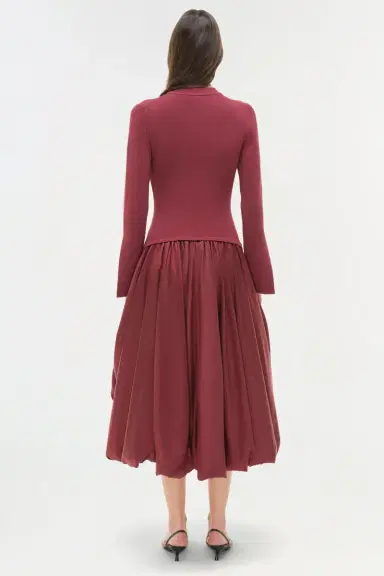 Simkhai Kenlie Taffeta Knit Midi Dress | Thumbnail 5