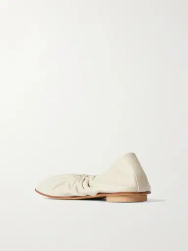 Le Monde Béryl Mica Gathered Leather Ballet Flats | Thumbnail 3 Le Monde Béryl Mica Gathered Leather Ballet Flats | Thumbnail 3