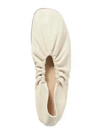 Le Monde Béryl Mica Gathered Leather Ballet Flats | Thumbnail 1 Le Monde Béryl Mica Gathered Leather Ballet Flats | Thumbnail 1
